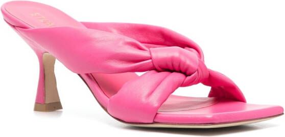 Stuart Weitzman Sandalen met geknoopt detail Roze