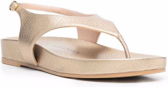 Stuart Weitzman Sandalen met open neus Goud