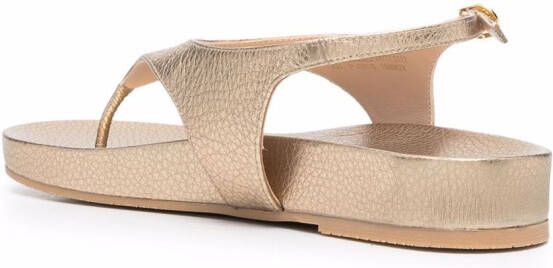 Stuart Weitzman Sandalen met open neus Goud