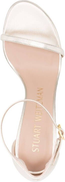 Stuart Weitzman Sandalen met open neus Goud