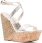 Stuart Weitzman Sandalen met open neus Goud - Thumbnail 2