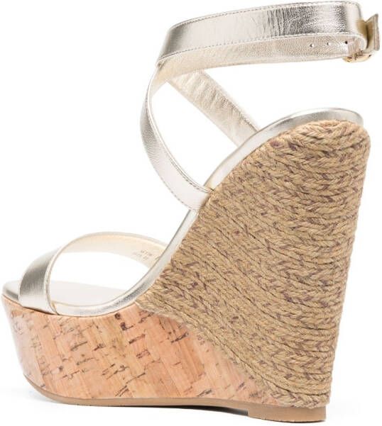 Stuart Weitzman Sandalen met open neus Goud