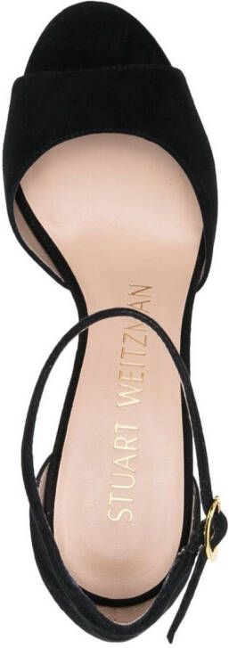 Stuart Weitzman Sandalen met plateauzool Zwart