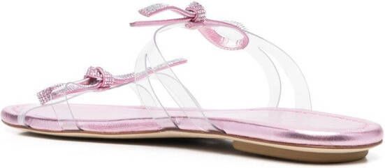 Stuart Weitzman Sandalen met strik Wit