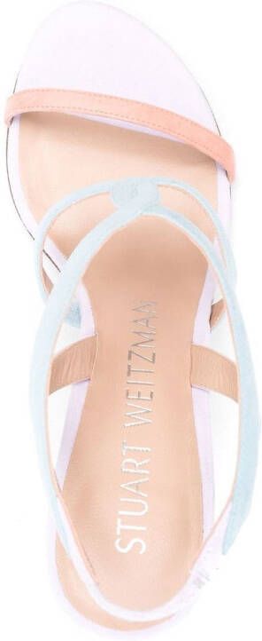 Stuart Weitzman Sandalen met vlakken Paars