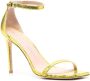 Stuart Weitzman Sandalen van slangenleer Geel - Thumbnail 2