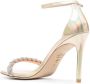 Stuart Weitzman Sandalen verfraaid met kristallen Goud - Thumbnail 3