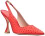 Stuart Weitzman Say pumps met stras Rood - Thumbnail 2