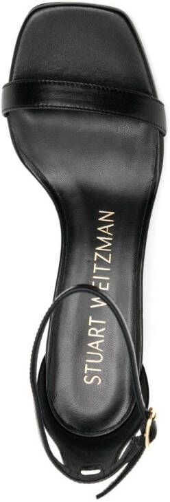 Stuart Weitzman SimpleCurve sandalen met glitter Zwart