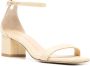 Stuart Weitzman SimpleCurve sandalen met glitter Beige - Thumbnail 2
