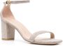 Stuart Weitzman Leren sandalen Zilver - Thumbnail 2