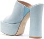 Stuart Weitzman Sky High sandalen met plateauzool Blauw - Thumbnail 3