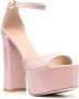 Stuart Weitzman Skyhigh sandalen met plateauzool Roze - Thumbnail 2