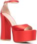 Stuart Weitzman Skyhigh sandalen met plateauzool Rood - Thumbnail 2