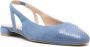 Stuart Weitzman Sleek leren slingback pumps Blauw - Thumbnail 2