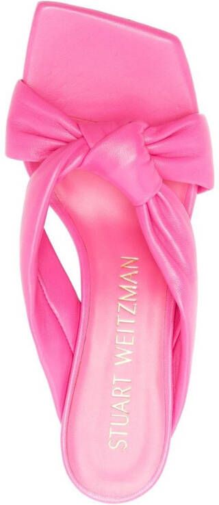 Stuart Weitzman Sandalen met vierkante neus Roze