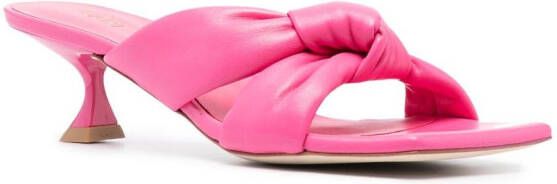 Stuart Weitzman Sandalen met vierkante neus Roze