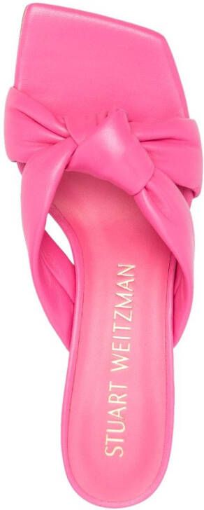 Stuart Weitzman Sandalen met vierkante neus Roze