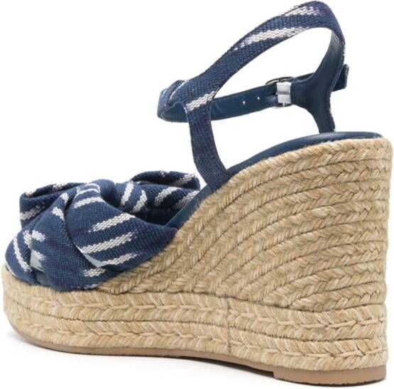 Stuart Weitzman Sofia espadrilles met sleehak Blauw