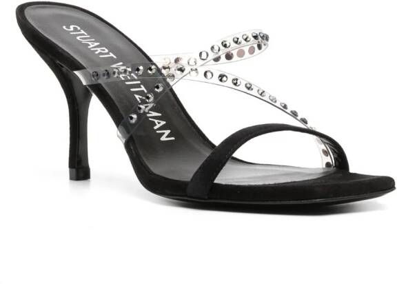 Stuart Weitzman Strapeze sandalen verfraaid met kristallen Zwart