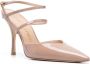 Stuart Weitzman Strapeze leren pumps Beige - Thumbnail 2