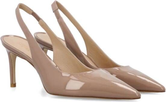 Stuart Weitzman Stuart 75 mm leren pumps Beige