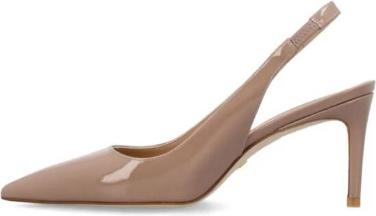 Stuart Weitzman Stuart 75 mm leren pumps Beige