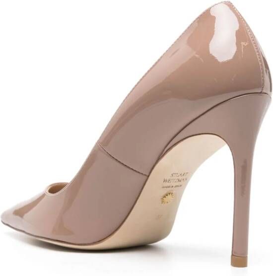 Stuart Weitzman Stuart leren pumps 100 mm Beige