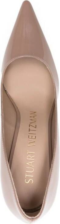 Stuart Weitzman Stuart leren pumps 100 mm Beige