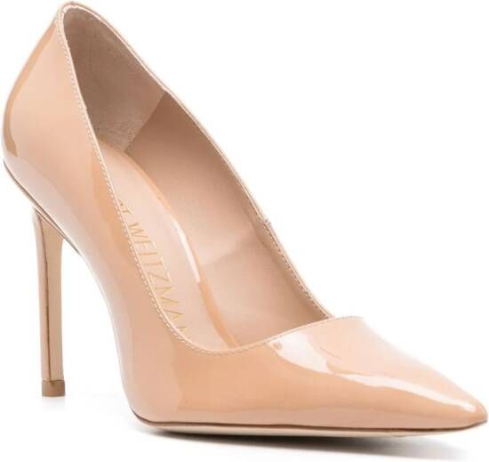 Stuart Weitzman Stuart leren pumps Beige