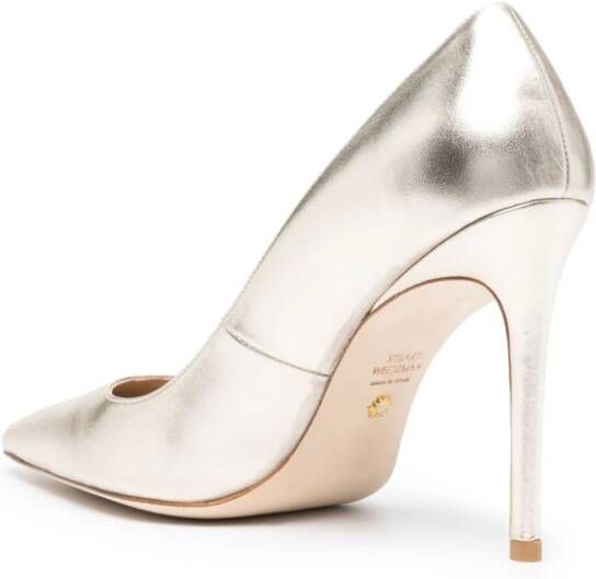 Stuart Weitzman Stuart leren pumps Goud