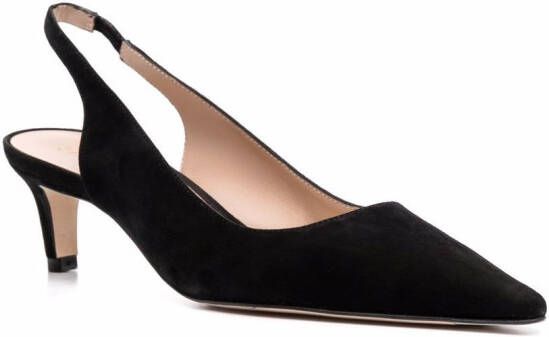 Stuart Weitzman Stuart slingback pumps met puntige neus Zwart