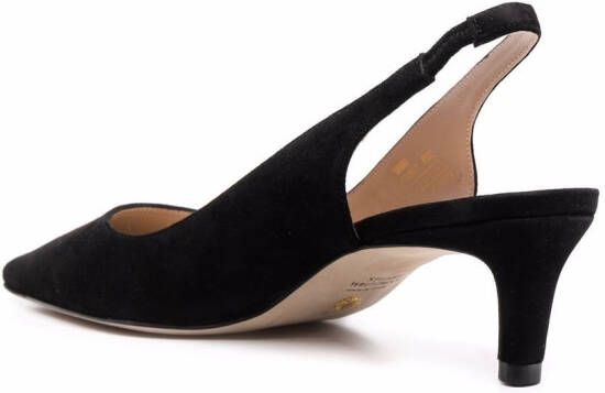 Stuart Weitzman Stuart slingback pumps met puntige neus Zwart