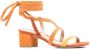 Stuart Weitzman Sue sandalen met enkelbandje Oranje - Thumbnail 2