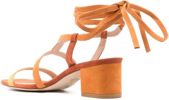 Stuart Weitzman Sue sandalen met enkelbandje Oranje