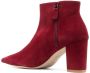 Stuart Weitzman Suède enkellaarzen Rood - Thumbnail 3