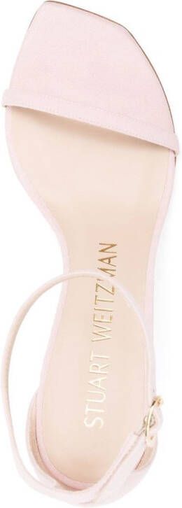 Stuart Weitzman Suède sandalen Roze