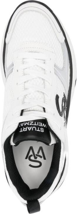 Stuart Weitzman SW sneakers met logopatch Wit