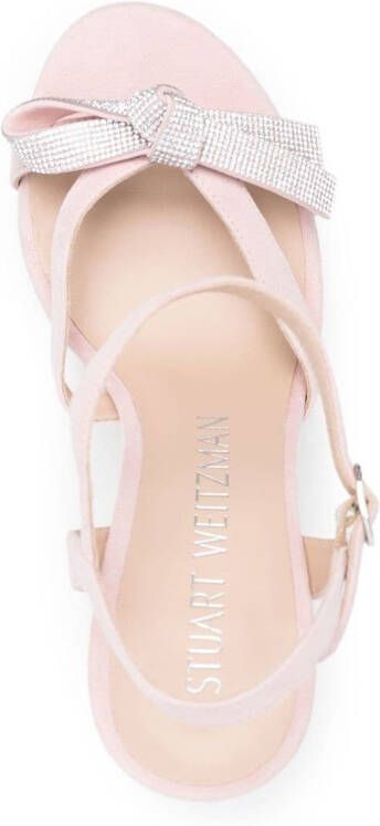 Stuart Weitzman SW Mega Bow sandalen Roze