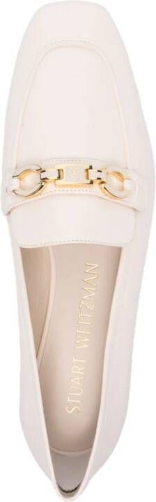 Stuart Weitzman SW Signature 25 mm loafers Beige