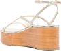 Stuart Weitzman Wovette sandalen met sleehak Goud - Thumbnail 3