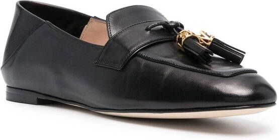 Stuart Weitzman Wylie loafers met kwastje Zwart