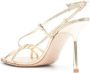 Studio Amelia Entwined 90mm leren sandalen Goud - Thumbnail 3