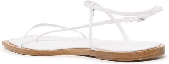 Studio Amelia Filament sandalen met vierkante neus Wit