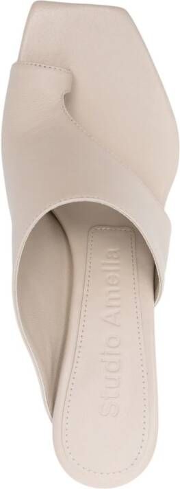 Studio Amelia Ida leren muiltjes Beige