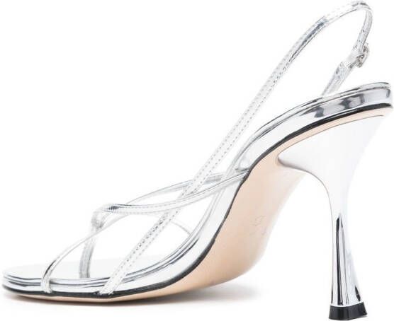 Studio Amelia Pisa sandalen met open neus Zilver