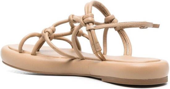 Studio Amelia Leren sandalen Beige