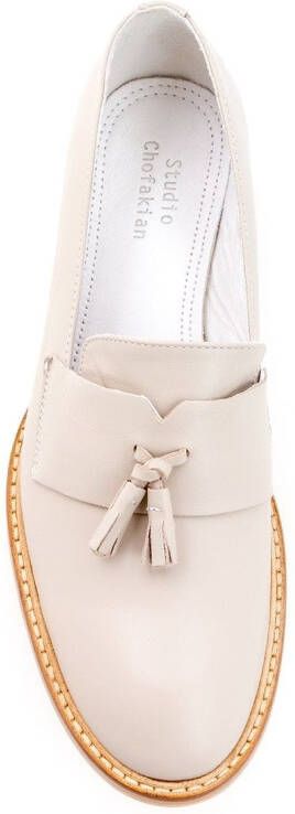 Studio Chofakian loafers met kwastjes Beige