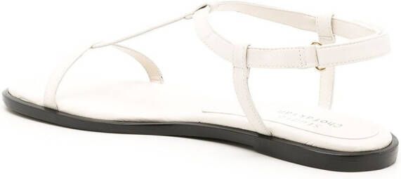 Studio Chofakian Studio 100 sandalen met T-bandje Wit