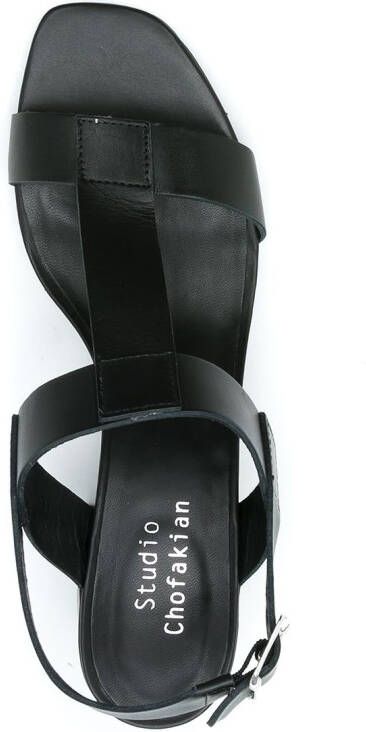 Studio Chofakian Studio 107 leren sandalen Zwart